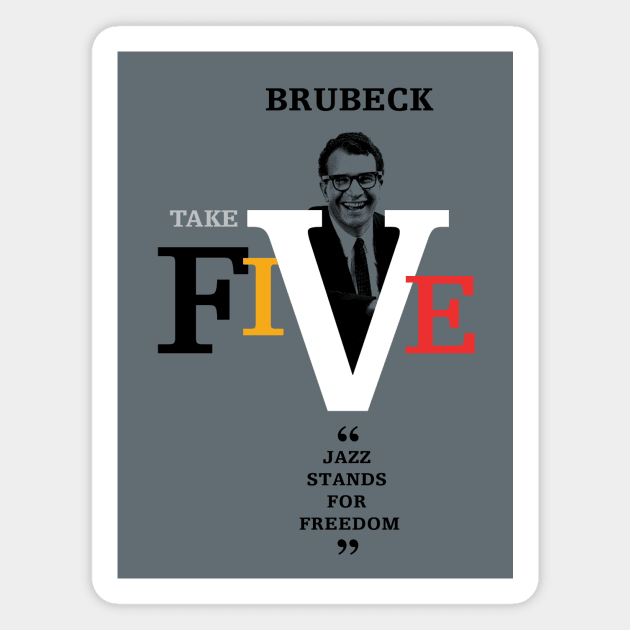 Dave Brubeck - Take Five Magnet by PLAYDIGITAL2020